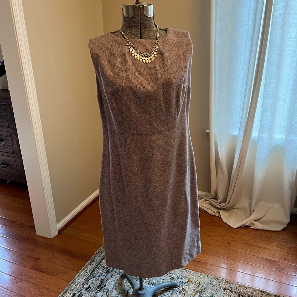 Brooks Brothers Tweed Column Dress, size 10